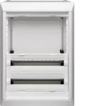   HAGER FU42AN Vega D, 4 soros, süllyesztett elosztó, félig előszerelt, ajtó nélkül, 300mm üres hely, 48 modul, 806x550x110,
