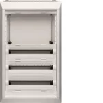   HAGER FU52AN Vega D, 5 soros, süllyesztett elosztó, félig előszerelt, ajtó nélkül, 300mm üres hely, 72 modul, 956x550x110,