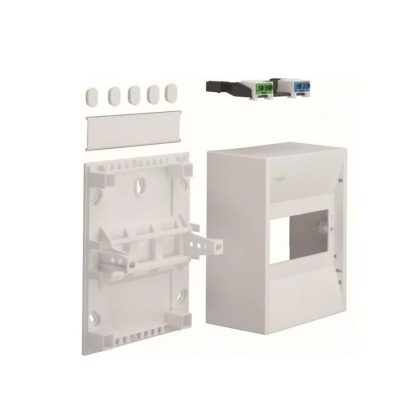   HAGER GD106N Gamma minielosztó, 1x6M, falon kívüli, IP30, ajtó nélkül, 180x146x82mm