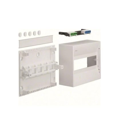   HAGER GD110N Gamma minielosztó, 1x10M, falon kívüli, IP30, ajtó nélkül, 180x218x82mm