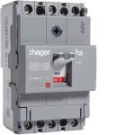   HAGER HDA050L Kompakt megszakító x160, 3P, 50A, 18kA, fix TM kioldóval