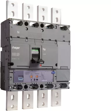 HAGER HEE971H Kompakt megszakító h1000, 4P, 1000A, 70kA, áll. LSI elektr. kioldóval