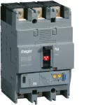   HAGER HNC040H Kompakt megszakító h250, 3P, 40A, 50kA, áll. LSI elektr. kioldóval
