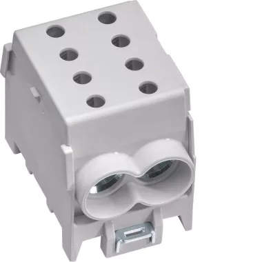 HAGER KH70G Betáplálókábel leágazó sorkapocs,2x70/ 2x50 mm2 1P szürke