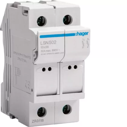   HAGER LSN502 Olvadóbiztosítós szakaszoló 10,3x38 mm  2P 2M