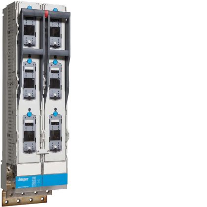   HAGER LVDR800CPX Dupla NH3 függőleges kapcsoló 185mm síntáv csavaros