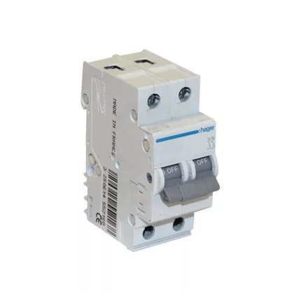 HAGER MB510A Kismegszakító 1P+N, B-10A, 6kA/10kA, 2M HAGER MB510A Kismegszakító 1P+N, B-10A, 6kA/10kA, 2M