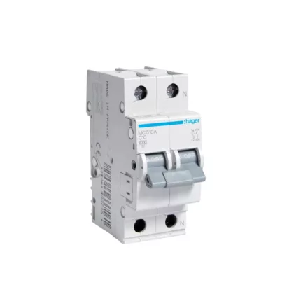 HAGER MC510A Kismegszakító 1P+N, C-10A, 6kA/10kA, 2M HAGER MC510A Kismegszakító 1P+N, C-10A, 6kA/10kA, 2M