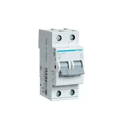 HAGER MC513A Kismegszakító 1P+N, C-13A, 6kA/10kA, 2M