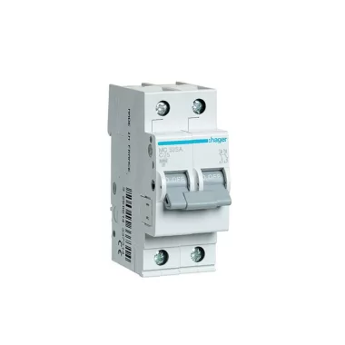 HAGER MC525A Kismegszakító 1P+N, C-25A, 6kA/10kA, 2M HAGER MC525A Kismegszakító 1P+N, C-25A, 6kA/10kA, 2M