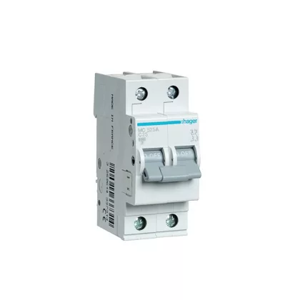 HAGER MC525A Kismegszakító 1P+N, C-25A, 6kA/10kA, 2M HAGER MC525A Kismegszakító 1P+N, C-25A, 6kA/10kA, 2M