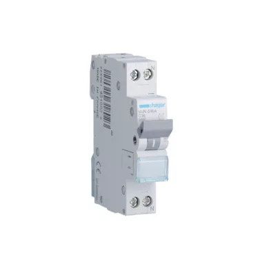 HAGER MJN516A Kismegszakító 1P+N, C-16A, 4,5kA, 1M HAGER MJN516A Kismegszakító 1P+N, C-16A, 4,5kA, 1M