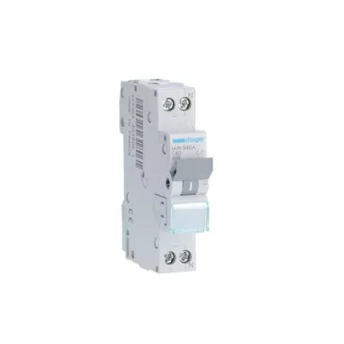 HAGER MJN540A Kismegszakító 1P+N, C-40A, 4,5kA, 1M HAGER MJN540A Kismegszakító 1P+N, C-40A, 4,5kA, 1M