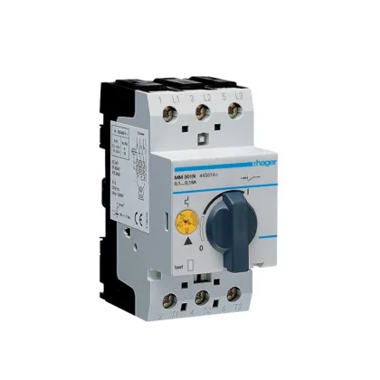 HAGER MM501N Motorvédő kapcsoló 3P, 0,1-0,16A, 2,5M