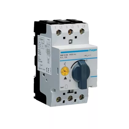 HAGER MM510N Motorvédő kapcsoló 3P, 6,3-10A, 2,5M