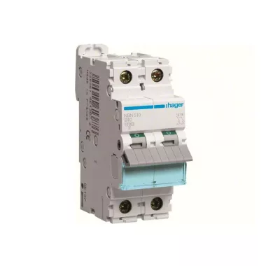 HAGER NBN510 Kismegszakító 1P+N, 10A 10kA/15kA 2 M HAGER NBN510 Kismegszakító 1P+N, 10A 10kA/15kA 2 M