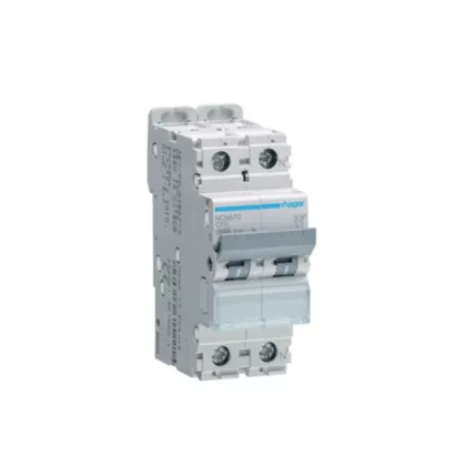 HAGER NCN510 Kismegszakító 1P+N, C-10A, 10kA/15kA, 2M HAGER NCN510 Kismegszakító 1P+N, C-10A, 10kA/15kA, 2M