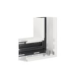   HAGER R88559010 Függőleges sarok, alapprofilból, BR, PVC, 85x130mm, fehér