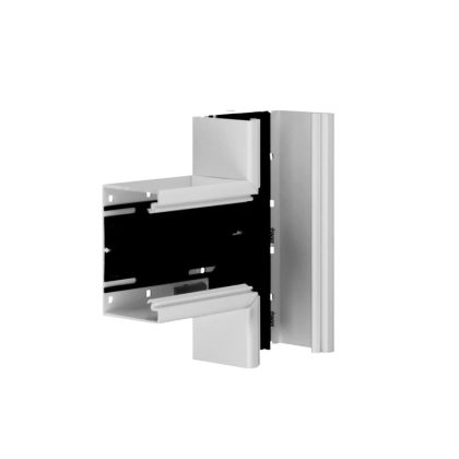   HAGER R88567030 T-idom, alapprofilból, BR, PVC, 85x130mm, szürke