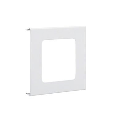 HAGER R92819010 Kivágott 1-es fedél szerelvényekhez, BRS, acél, mag: 120 kiv: 76x76mm, fehér