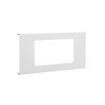   HAGER R92829010 Kivágott 2-es fedél szerelvényekhez, BRS, acél, mag: 120mm, kiv:76x147mm, fehér