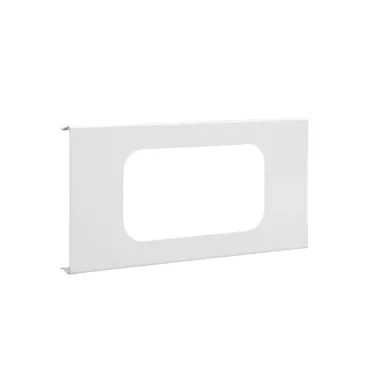 HAGER R93129010 Kivágott 2-es szerelévényfedél, BRS, acél, mag: 120 kiv: 76x147, R=18mm, fehér