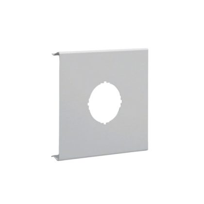   HAGER R93417035 Kivágott 1-es fedél szerelvényekhez, BRS, acél, fedél: 120mm átm: 45mm, v.szürke