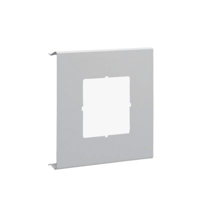   HAGER R93617035 Kivágott 1-es fedél szerelvényekhez, BRS, acél, mag: 120 kiv: 60x60mm, v.szürke