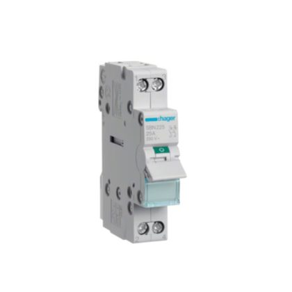HAGER SBN225 Leválasztó kapcsoló, 2P, 25A, moduláris, 1M
