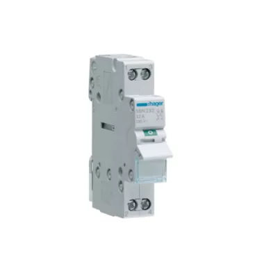 HAGER SBN232 Leválasztó kapcsoló, 2P, 32A, moduláris, 1M