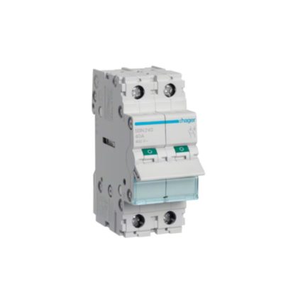 HAGER SBN240 Leválasztó kapcsoló, 2P, 40A, moduláris, 2M