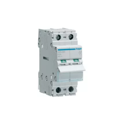 HAGER SBN263 Leválasztó kapcsoló, 2P, 63A, moduláris, 2M