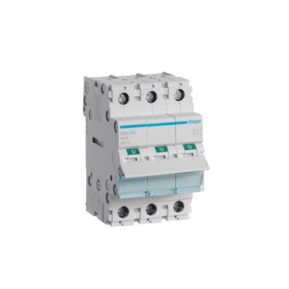 HAGER SBN340 Leválasztó kapcsoló, 3P, 40A, moduláris, 3M