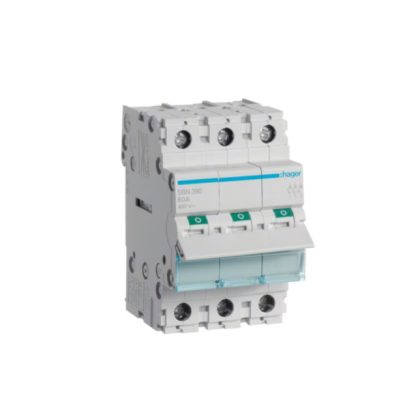   HAGER SBN390 Leválasztó kapcsoló, 3P, 100A, moduláris, 3M