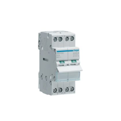 HAGER SBN432 Leválasztó kapcsoló, 4P, 25A, moduláris, 2M