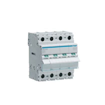   HAGER SBN499 Leválasztó kapcsoló, 4P, 125A, moduláris, 4M