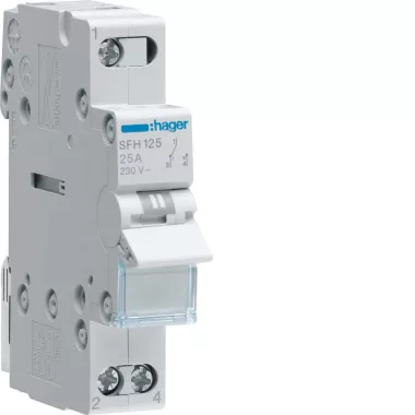 HAGER SFH125 Váltókapcsoló 1P 25A közös pont felül