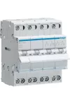 HAGER SFT440 Választókapcsoló, 4P, 40A, I-0-II, moduláris, 4M, közös pont felül