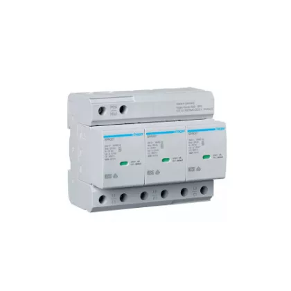   HAGER SPA800 Túlfesz. levezető, B+C 3P, cser.betétes, 75kA, TNC, távjelzős