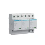   HAGER SPN800R Túlfesz. levezető, T1+T2 3P, cser.betétes, 75kA, TNC, távjelző