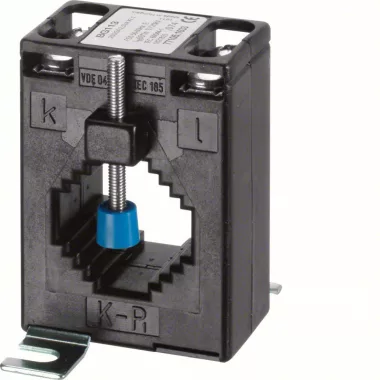 HAGER SRA02505 Áramváltó, 30x10 sínre, 250/5 A, 2,5 VA, p.o: 1