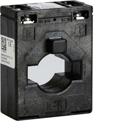   HAGER SRI04005 Áramváltó, 40x12 sínre, 400/5 A, 5 VA, p.o: 1