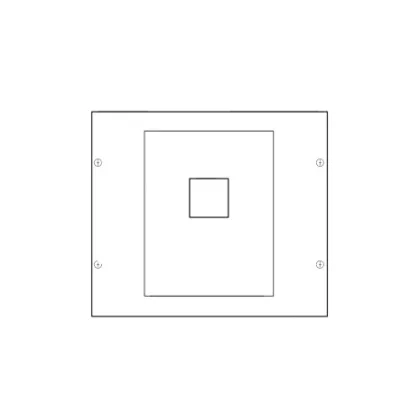 HAGER UC008 Quadro HA352 beépítő készlet 300x350mm