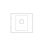   HAGER UC009 Quadro HA354/HA357 szakaszoló kapcsoló beépítő készlet 300x350mm