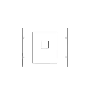 HAGER UC009 Quadro HA354/HA357 szakaszoló kapcsoló beépítő készlet 300x350mm