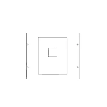   HAGER UC009 Quadro HA354/HA357 szakaszoló kapcsoló beépítő készlet 300x350mm
