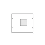   HAGER UC020H Quadro x/h250/HNB/HNC/HEC megszakító függ. beépítő készlet 300x350mm, I.é.v.oszt.