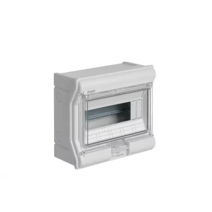 HAGER VE110L Vector elosztó, IP65, 10 modul, 210x237x114mm