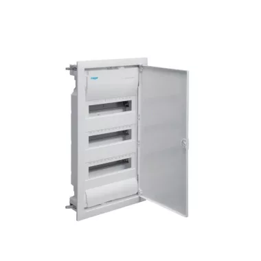 HAGER VH36NE Volta kiselosztó IP30, 3x12M, gipszkartonba sülly., teli ajtós, 595x314,5x87mm falkivágásba HAGER VH36NE Volta kiselosztó IP30, 3x12M, gipszkartonba sülly., teli ajtós, 595x314,5x87mm falkivágásba