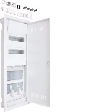 HAGER VH602WWH Volta hibrid perforált műanyag ajtóval, gipszkartonba építhető, 24 modul, 2 sor, HAGER VH602WWH Volta hibrid perforált műanyag ajtóval, gipszkartonba építhető, 24 modul, 2 sor,